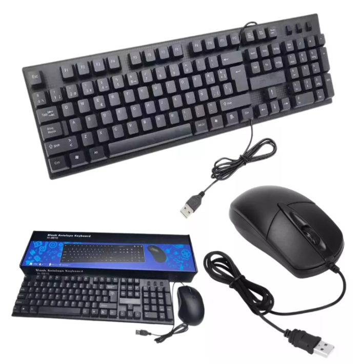 Combo Teclado Y Mouse color negro