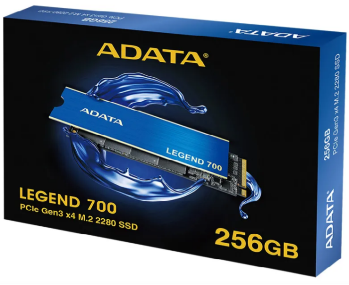 Disco Ssd Adata 256gb Legend 700 Pcie Gen3 X4 M.2 2280 Color Azul